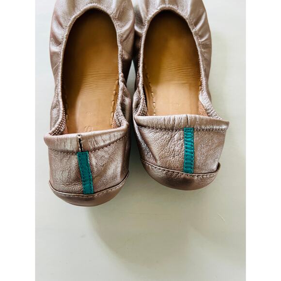 Tieks Rose Gold Ballet Flats Size 9 - Picture 4 of 6